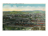 Altoona, Pennsylvania - Aerial View of Red Bridge, Penn Rail Yards