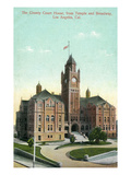 Los Angeles, California - Exterior View of County Court House from Temple and Broadway