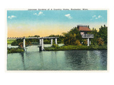 Rochester, Minnesota - View of Japanese Gardens of a Country Home