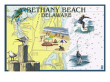 Bethany Beach, Delaware - Nautical Chart