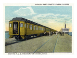 Key West, Florida - P and O Steamer Departs for Havana, Cuba