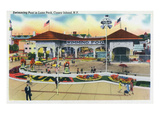 Coney Island, New York - Luna Park Swimming Pool Scene