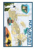 Key West, Florida - Nautical Chart