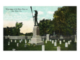 Key West, Florida - Cemetery with Uss Maine Sailors Monument