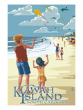 Kite Flyers - Kiawah Island, South Carolina