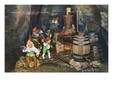 Lookout Mountain, Tennessee - Fairyland Caverns, Interior View of Gnomes at a Moonshine Still