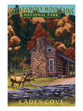 Cades Cove and John Oliver Cabin - Great Smoky Mountains National Park, TN
