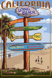 Long Beach, California - Destination Sign