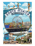 Santa Monica, California - Montage Scenes