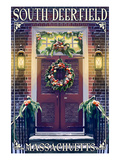 South Deerfield, Massachusetts - Christmas Door