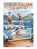 Coeur D'Alene, Idaho - Water Skiing Scene