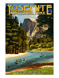 Merced River Rafting - Yosemite National Park, California
