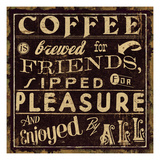 Coffee Quote II Giclée-Druck