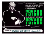 Psycho, Director Alfred Hitchcock On A British Quad, 1960