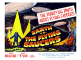 Earth Vs. the Flying Saucers, Far Right From Left: Joan Taylor, Hugh Marlowe, 1956