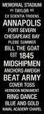 Navy: College Town Wall Art