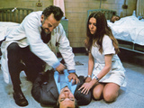 The Hospital, Kneeling, George C. Scott, Diana Rigg, 1971