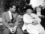 Advise And Consent, Don Murray, Charles Laughton, 1962, Park Bench