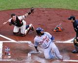 Buster Posey tags out Prince Fielder Game 2 of the 2012 MLB World Series Action