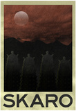 Skaro Retro Travel Poster Poster