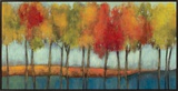 Lollipop Trees Framed Canvas Print