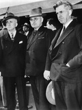 Powerful FDR Advisor James Byrnes, Vice Pres Harry Truman and Former FDR Vice Pres Henry Wallace