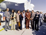Star Trek Television Cast Members at the Roll Out of the Space Shuttle Prototype Enterprise