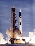 Launch of Skylab on a Two-Stage Saturn V Missile