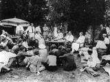 President Franklin Roosevelt Hosts a Picnic for their Friends and Neighbors at Val-Kil Cottage
