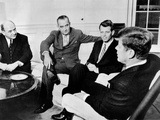 President John Kennedy Meeting with Secy
