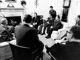 Pres Richard Nixon with Military Commanders from Member Nations of Central Treaty Organization