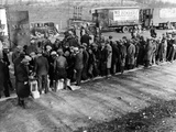 Hunger Marchers Breakfast Just Outside Washington DC