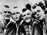 California Boy Scouts with Mohawk Haircuts