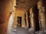 Statues, the Greater Temple, Abu Simbel, Egypt