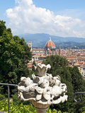 Panoramic View of Florence from Bardini Garden, Florence, UNESCO World Heritage Site, Italy
