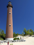 The Little Sable Point Light on Lake Michigan in Golden Township, Michigan, USA