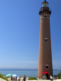 The Little Sable Point Light on Lake Michigan in Golden Township, Michigan, USA