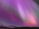 Aurora Borealis, Wrangell Mountains, Alaska, USA Photographic Print