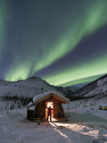 Caribou Bluff Cabin, White Mountain National Recreation Area, Alaska, USA Photographic Print