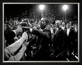 Barack Obama at Campaign Rally Framed Art Print