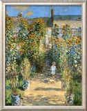 Garden at Vetheuil, 1881 Framed Art Print