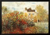 The Artist's Garden in Argenteuil Framed Art Print