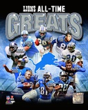Detroit Lions All Time Greats Composite