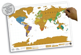 World Map - Scratch Map Poster