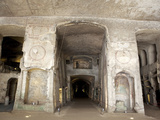 The Atrium in the Catacombs of San Gennaro (St. Januarius), Naples, Campania, Italy, Europe