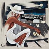 Pensees de Lune Art Print