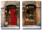 Bicycle Parked Outside Historic Food Store, Siena, Tuscany, Italy