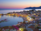 Harbour at Dusk, Pythagorion, Samos, Aegean Islands, Greece Photographic Print