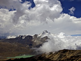 Mount Huayna Potosi Viewed from Mount Chacaltaya, Calahuyo, Cordillera Real, Bolivia, Andes