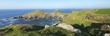 Walking the Coastal Footpath Near the Rumps in Spring Sunshine, Pentire Headland, Cornwall, England